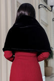 Black fur shawl 