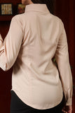 Fitted shirt in beige colour 