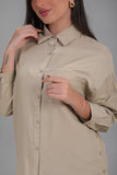 Beige button-up shirt 