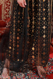 Jalabiya with a traditional design with a black bisht 