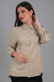 Beige button-up shirt 