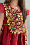 Girls' Shantoun embroidered bodice, Oud color 