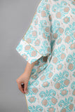 Jalabiya with butterfly design and Tiffany color prints