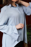 Sky blue linen shirt 