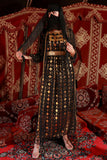 Jalabiya with a traditional design with a black bisht 